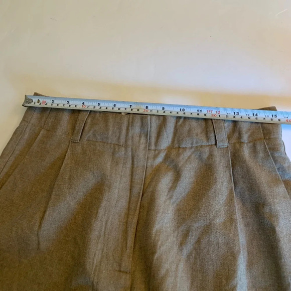 Frank and Oak The Amelia Balloon Fit Pant in Tan Size 10 Coastal,Linen  Casual - Picture 14 of 16